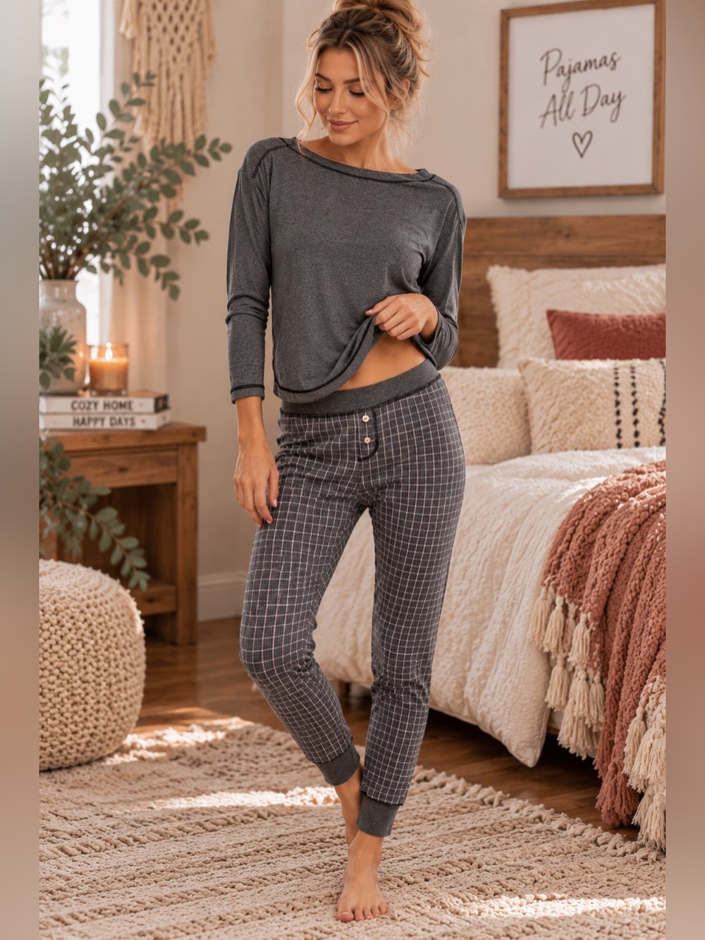 Free People Intimately Chill Evening Pajama Set